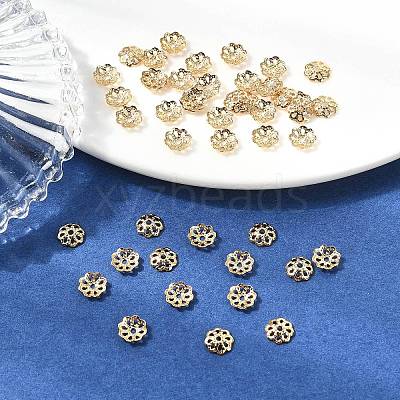 SHEGRACE Brass Beads Caps XGRPCU187-280G-1