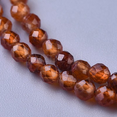 Natural Garnet Beaded Necklaces NJEW-K114-A-A03-1
