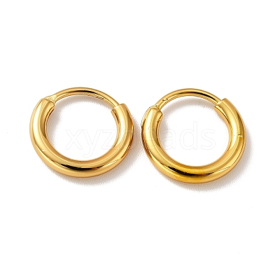 PVD Vacuum Plating 201 Stainless Steel Huggie Hoop Earrings STAS-H164-02G-1