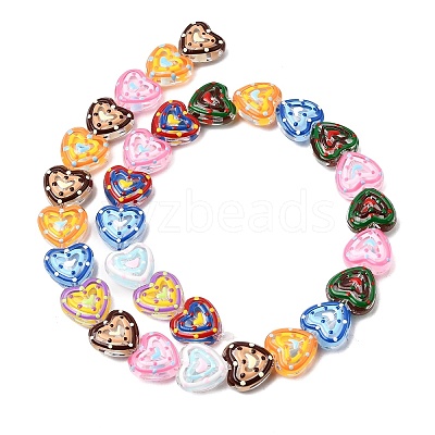 Glass Enamel Beads GLAA-Z021-01J-1