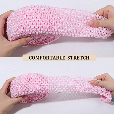 5M Elastic Polyester Ribbon Baby Headbands OHAR-GF0001-53A-01-1