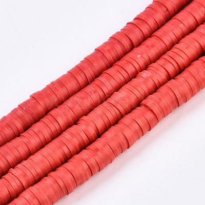 Handmade Polymer Clay Beads X-CLAY-R067-6.0mm-30-1