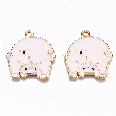 Alloy Enamel Pendants ENAM-S127-023-RS-1
