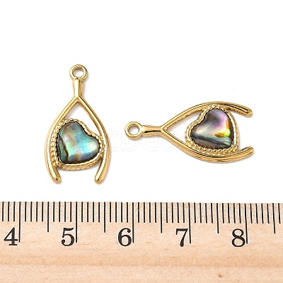 Natural Paua Shell Pendants STAS-G397-13G-02-1