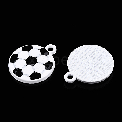 Baking Paint Alloy Pendants ENAM-S119-023A-1