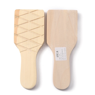 Wood Textured Clay Clapper Board TOOL-WH0051-48-1