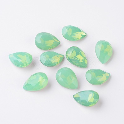 Faceted Teardrop K9 Glass Rhinestone Cabochons RGLA-I001-18x13mm-032-1