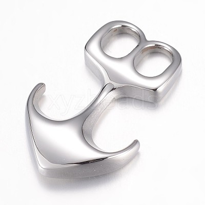 Non-Tarnish 304 Stainless Steel Hook Clasps STAS-P171-62P-1