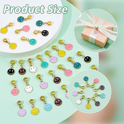 Alloy Enamel European Dangle Charms PALLOY-FH00111-1