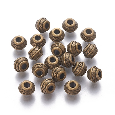 Tibetan Antique Bronze Metal Spacer Beads X-MLF0586Y-1