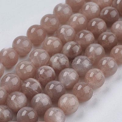Natural Sunstone Beads Strands G-J157-8mm-07-1