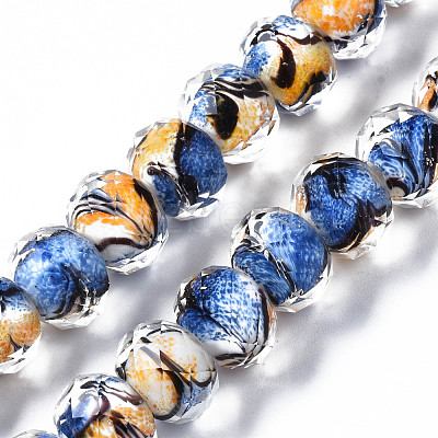 Handmade Lampwork Beads Strands LAMP-T007-14B-1