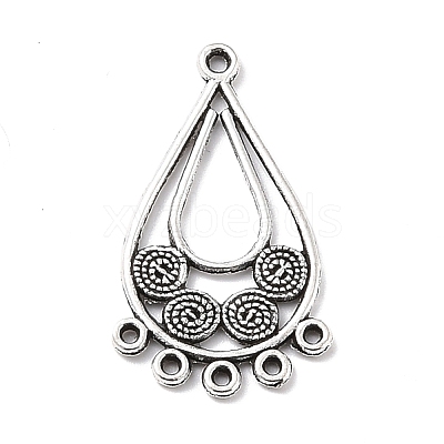 Tibetan Style Alloy Chandelier Components PALLOY-E450-11AS-1