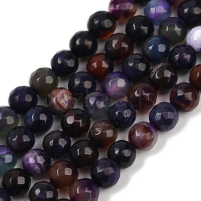 Natural Agate Beads Strands G-C082-A01-23-1