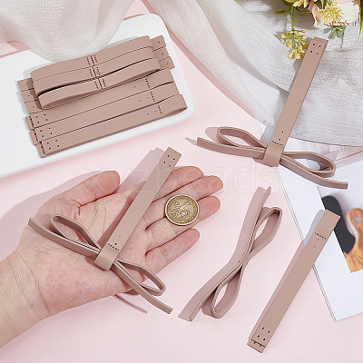 6Pcs Imitation Leather Bowknot Accessories DIY-CL0001-64A-1