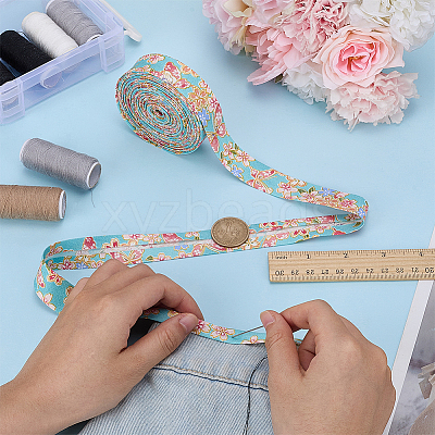 Cotton Flower Ribbon OCOR-WH0036-52A-1