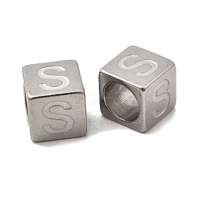 304 Stainless Steel European Beads STAS-D382-02S-P-1
