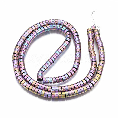Electroplate Non-magnetic Synthetic Hematite Beads Strands G-T061-141E-1