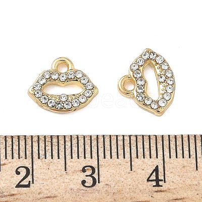Alloy Rhinestone Pendants ENAM-I073-04G-01-1
