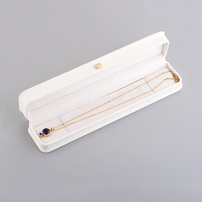 PU Leather Bracelet Necklace Gift Boxes X-LBOX-L005-H04-1