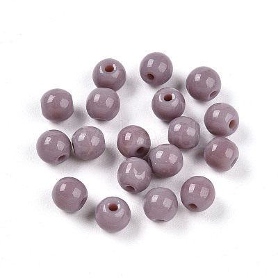 Opaque Solid Color Glass Beads X1-GLAA-N007-4mm-A05-1