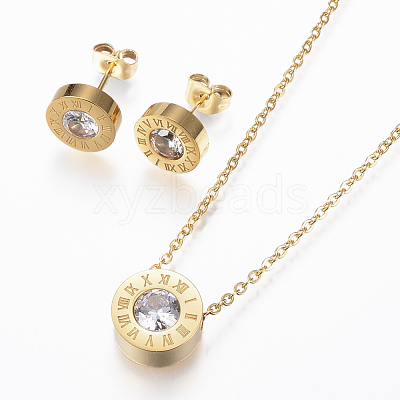 304 Stainless Steel Jewelry Sets SJEW-H111-01-1
