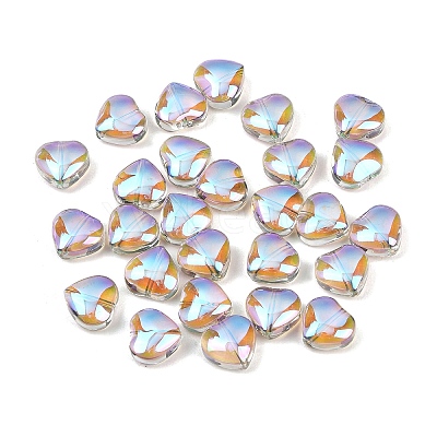 Electroplate Glass Bead EGLA-H102-08Y-1