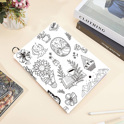 Polyester Book Covers OFST-WH0009-029-1