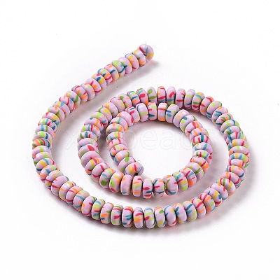 Handmade Polyester Clay Beads Strand CLAY-P001-02B-1