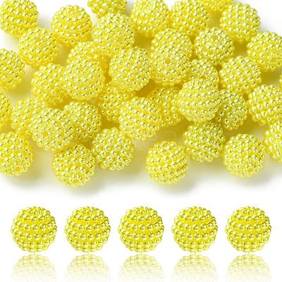 Imitation Pearl Acrylic Beads OACR-FS0001-45D-1