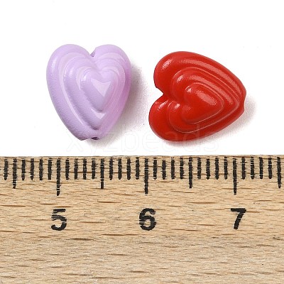 Opaque Acrylic Beads OACR-H058-04-1