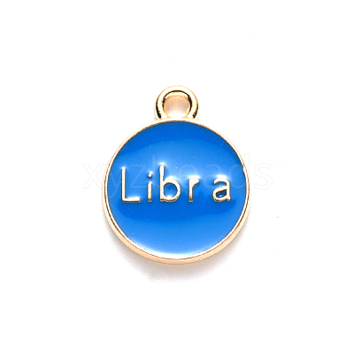 Alloy Enamel Pendants X-ENAM-S124-01B-02K-1