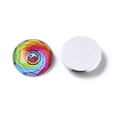 Glass Cabochons GGLA-R040-12mm-06-1