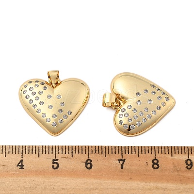 Brass Micro Pave Cubic Zirconia Pendants KK-R229-11G-A-1