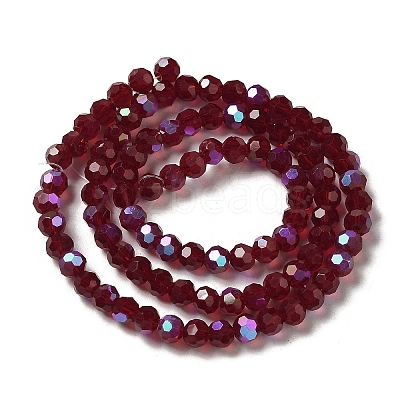 Electroplate Transparent Glass Beads Strands LS-EGLA-A035-T4mm-L02-1