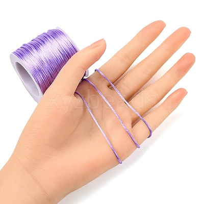 Nylon Satin Rattail Cords NWIR-L006-1mm-07-1