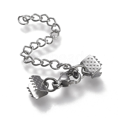 Tarnish Resistant 304 Stainless Steel Curb Chain Extender STAS-K195-25P-04-1