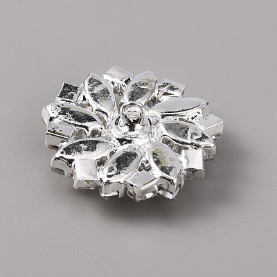 Brass Rhinestone Shank Buttons FIND-WH0110-263C-1