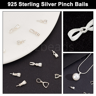925 Sterling Silver Snap on Bails FIND-PH0021-79A-1