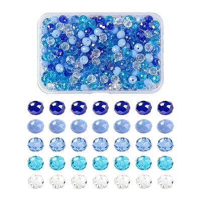 500Pcs 5Colors Electroplate Glass Beads EGLA-LS0001-01A-1