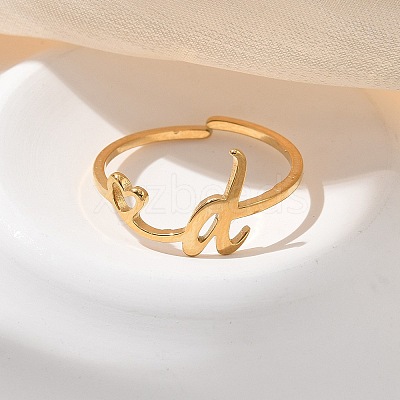 304 Stainless Steel Cuff Rings for Women RJEW-D285-01G-D-1