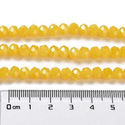 Baking Paint Imitation Jade Glass Bead Strands DGLA-A034-J10mm-A30-1