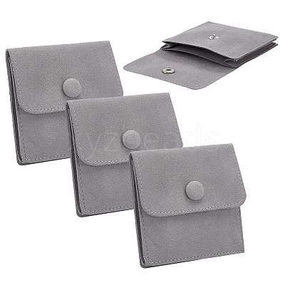 Microfiber Jewelry Flap Pouches ABAG-WH0032-121B-1