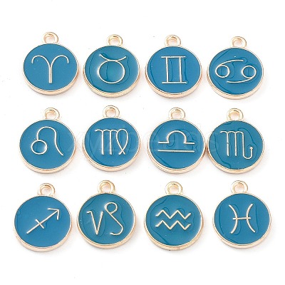 Alloy Enamel Pendants ENAM-S124-01B-05-1