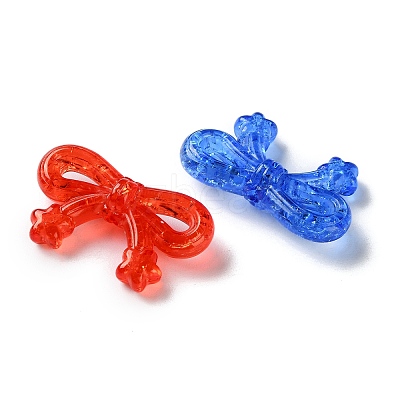 Transparent Crakle Acrylic Beads X-MACR-L010-03-1
