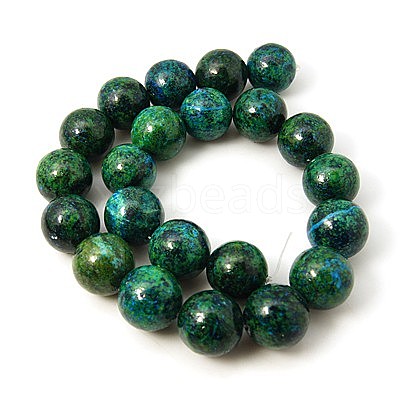 Synthetic Chrysocolla Beads Strands G-L529-B01-12mm-1