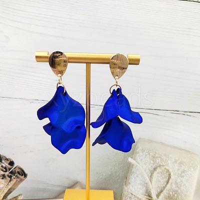 Petal Tassel Alloy Dangle Stud Earrings FS-WG5A9C8-05-1