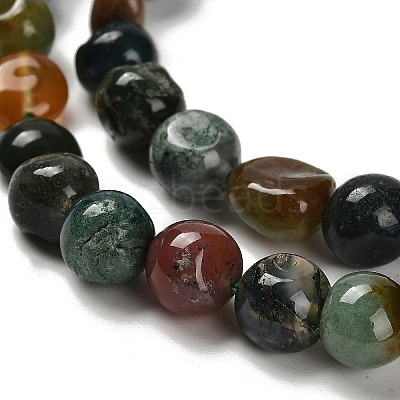 Natural Indian Agate Beads Strands G-P497-01E-89-1