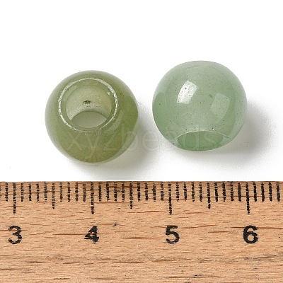 Natural Green Aventurine European Beads G-N342-03I-1