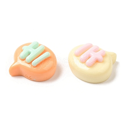 Cartoon Opaque Resin Cabochons RESI-C039-03F-1